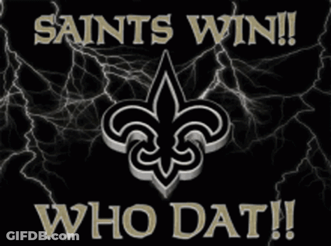 Who Dat Saints Let's Win This GIF