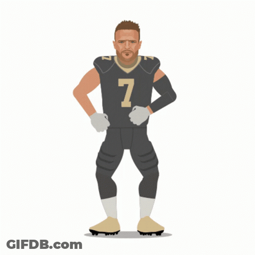 Who Dat Saints Player Dancing GIF
