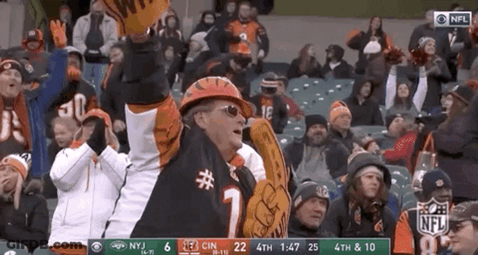 Who Dey Bengals Football Fan Cheering GIF