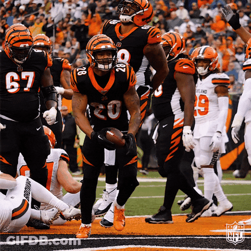 Who Dey Cincinnati Bengals Player Mixon Celebrating GIF