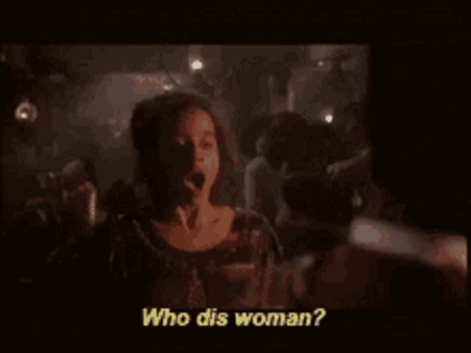 Who Dis Woman Meme GIF