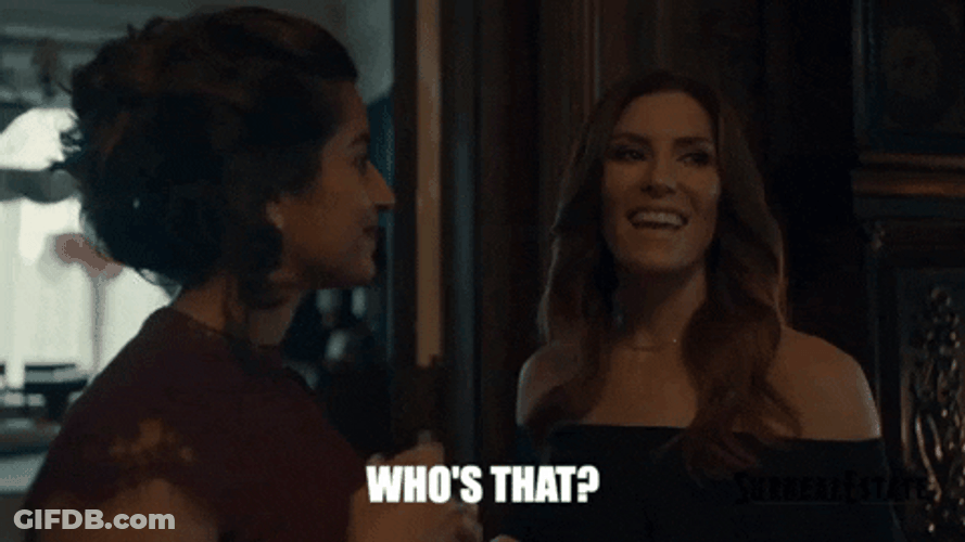 Who Is That Curious Lady Asking GIF