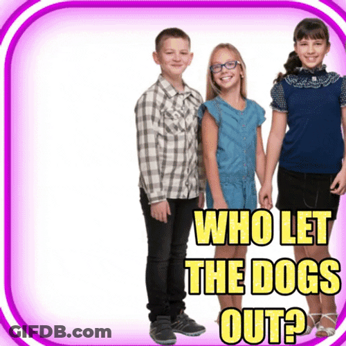 Who Let The Dogs Out Cartoon Dogs GIF
