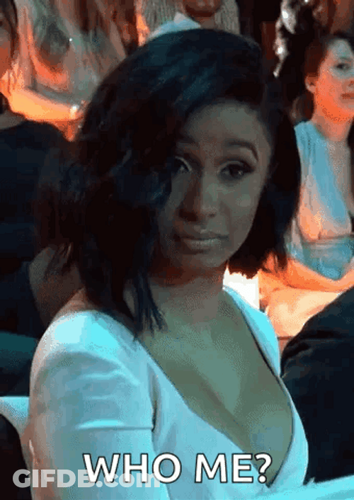 Who Me Cardi B. GIF