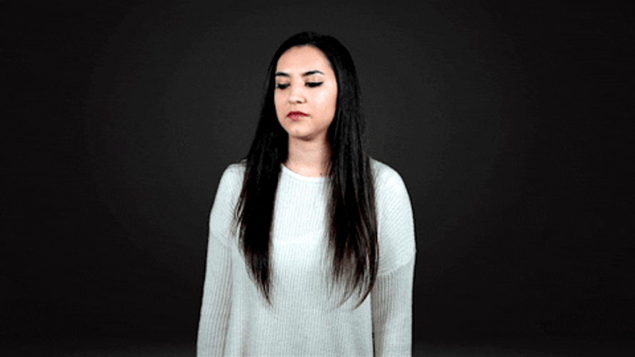 Who Me Flabbergasted Cute Girl GIF