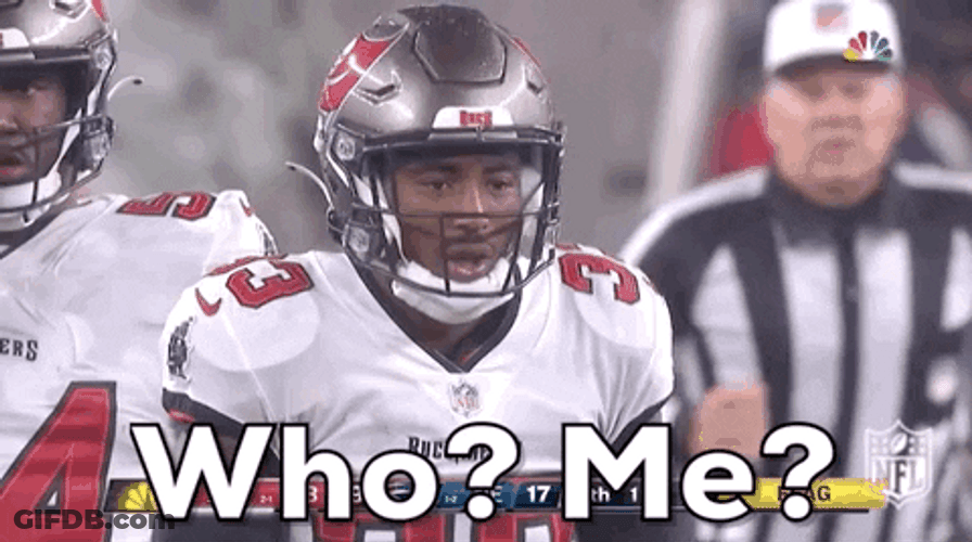 Who Me Jordan Whitehead Football GIF