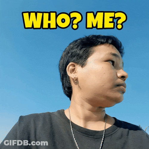 Who Me Surprised Reaction Meme GIF