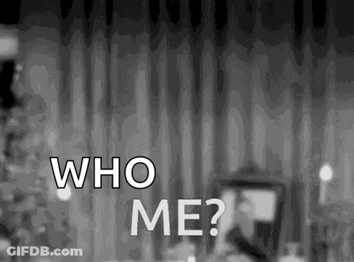Who Me Text GIF