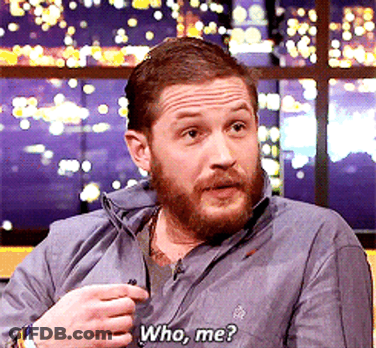 Who Me Tom Hardy GIF
