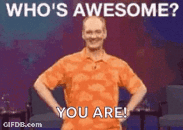 Who's Awesome You Are Rock Star GIF