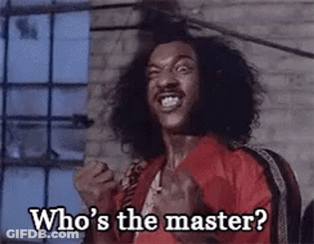 Who's The Master Black Guy GIF
