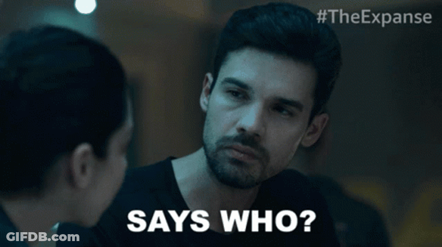 Who Said That Guy In Black Tee Talking GIF
