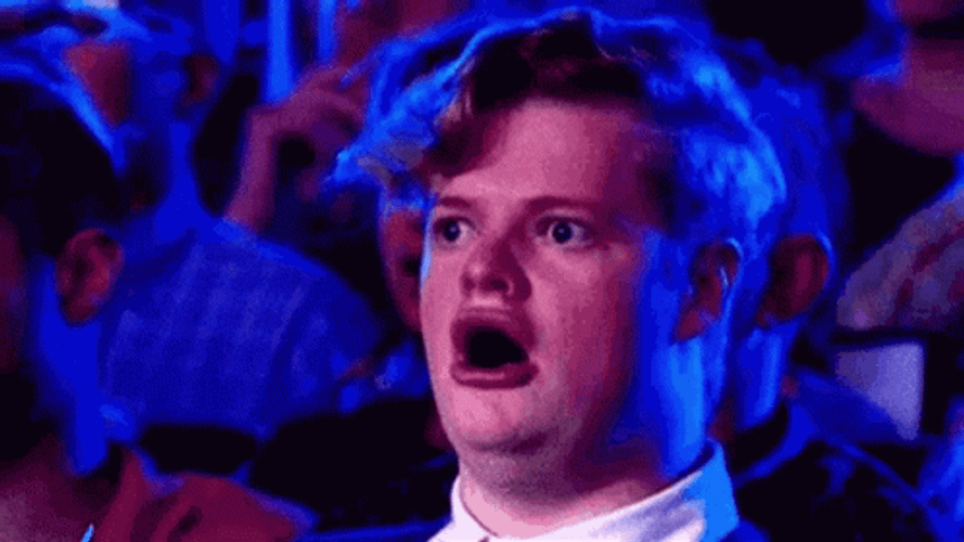 Whoa Shocked Audience Meme Wide Mouth GIF