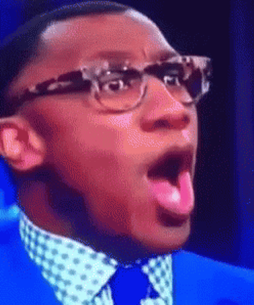 Whoa Shocked Shannon Sharpe GIF