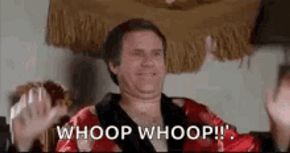 Whoop Whoop Will Ferrell Celebrating In Bed GIF