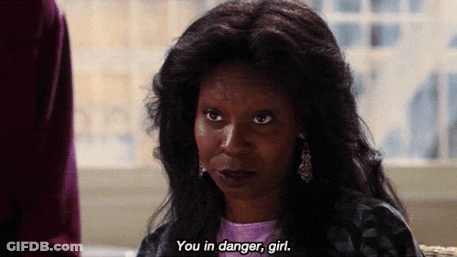 Whoopi Goldberg Im In Danger GIF