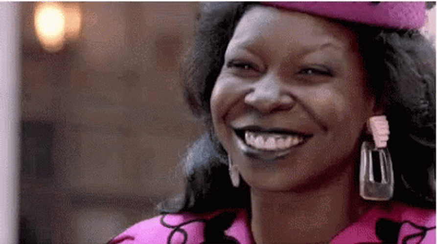 Whoopi Goldberg Laughing Then Crying GIF