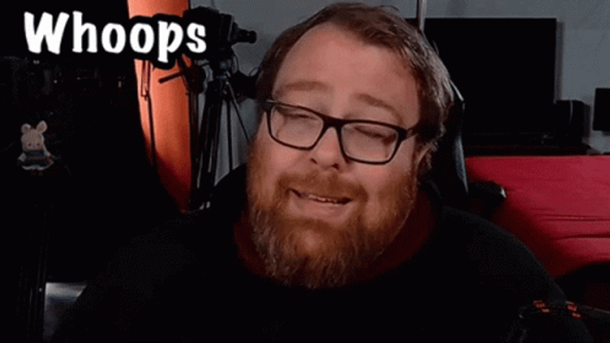 Whoops By A Beard Man GIF