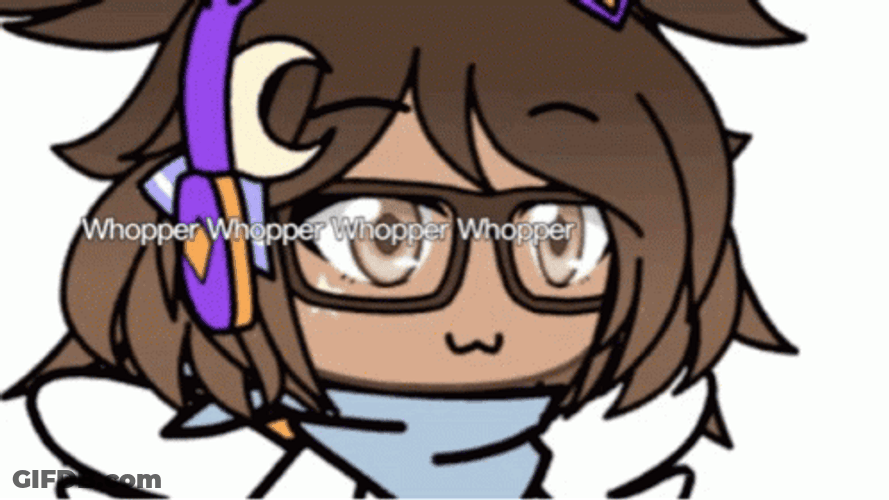 Whopper Whopper Chibi Anime GIF