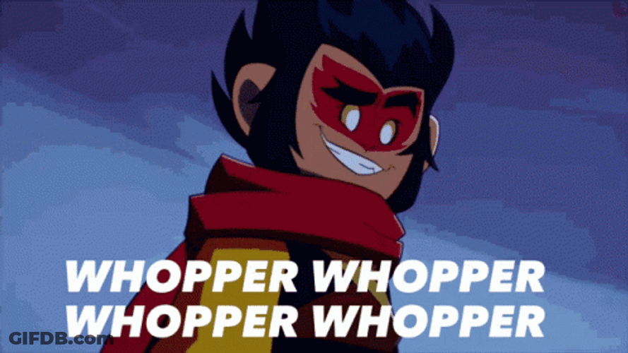Whopper Whopper Turning Into Monster GIF