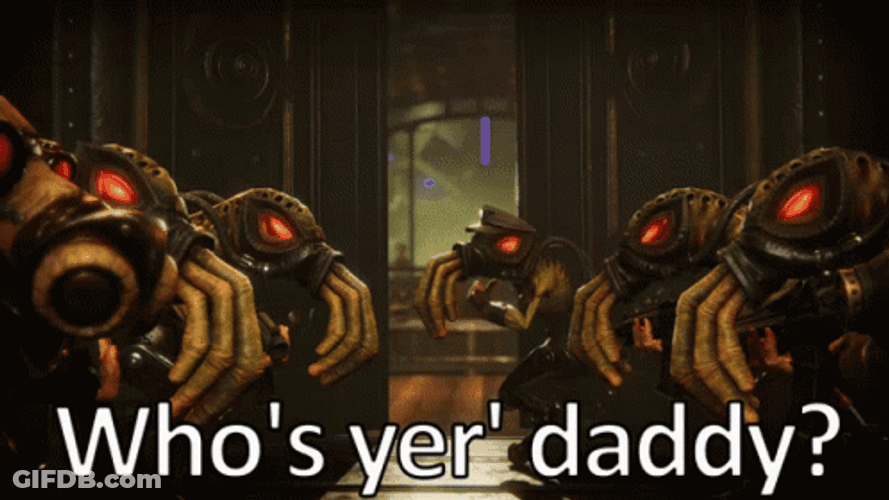 Whos Your Daddy Oddworld Raising Hands GIF