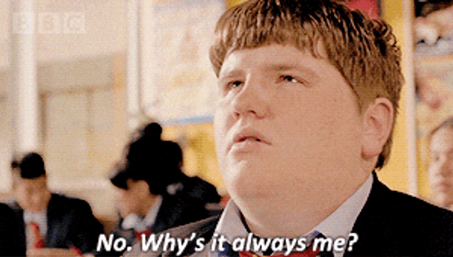 Why Always Me Complaining Chubby Guy GIF