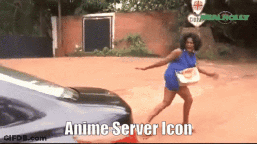Why Are You Running Anime Server Icon Meme GIF