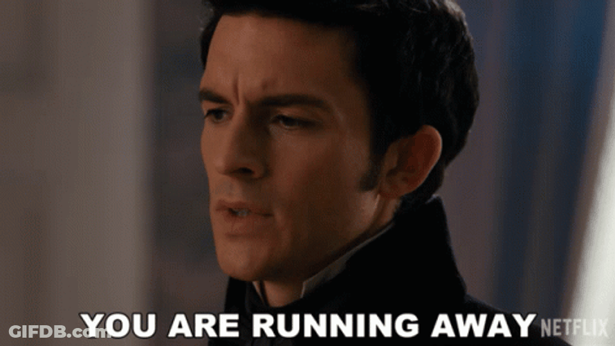 Why Are You Running Anthony Bridgerton GIF