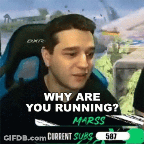 Why Are You Running Marss Gamer GIF