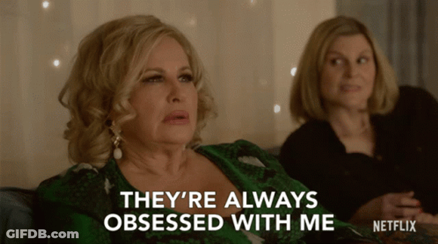 Why Are You So Obsessed With Me Jennifer Coolidge GIF
