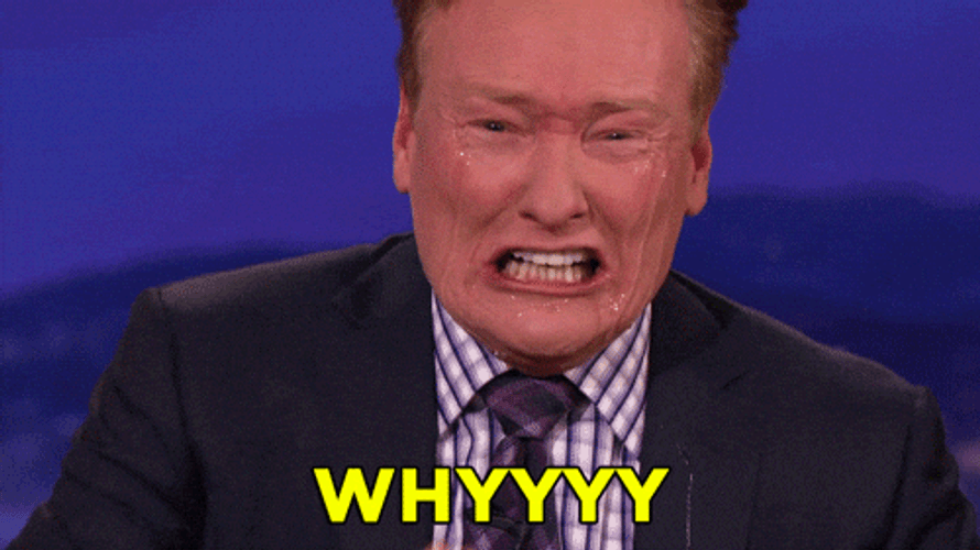 Why Black Suit Screaming Crying Man GIF