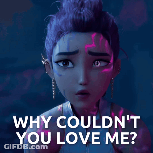 Why Couldn 'T You Love Me Written Next To A Picture Of A Girl GIF
