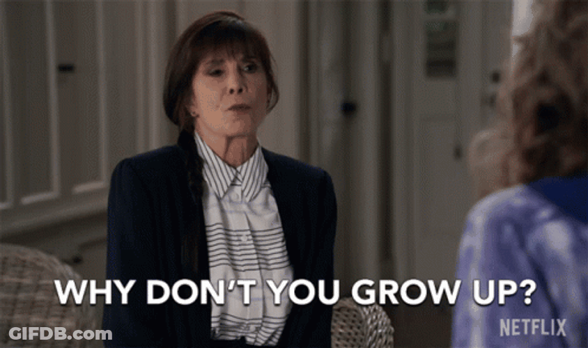 Why Dont You Grow Up Talia Shire GIF