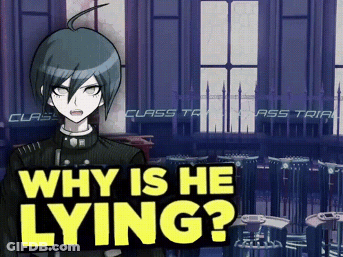 Why Is He Lying Poster Next To Boy GIF