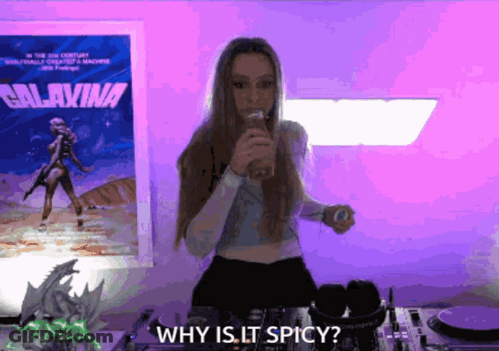 Why Is It Spicy Drinking Zorza GIF
