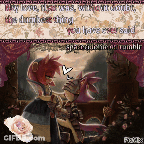 Why Love That Was Without Doubt The Dumbest Thing You Have Ever Said Space Colonie On Tumblr GIF