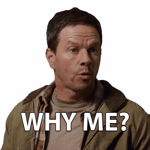 Why Me Mark Wahlberg Shoulder Shrug GIF