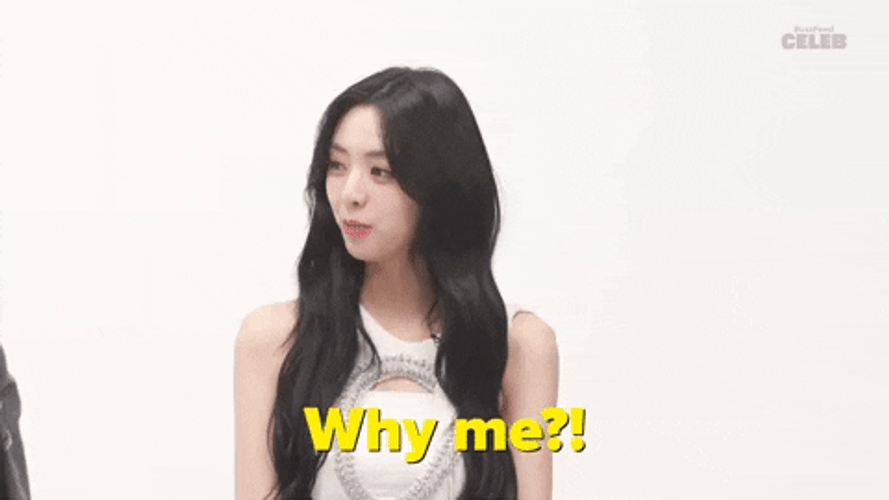 Why Me Pretty Asian Lady GIF