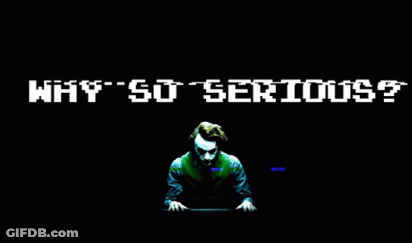 Why So Serious Joker Distorted Video Clips GIF