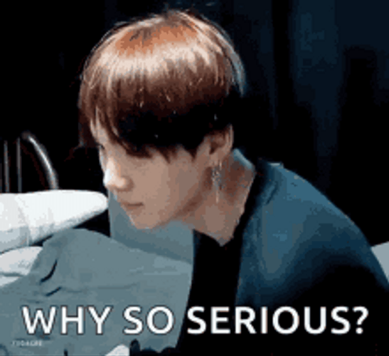 Why So Serious K-Pop Star Looking Up GIF