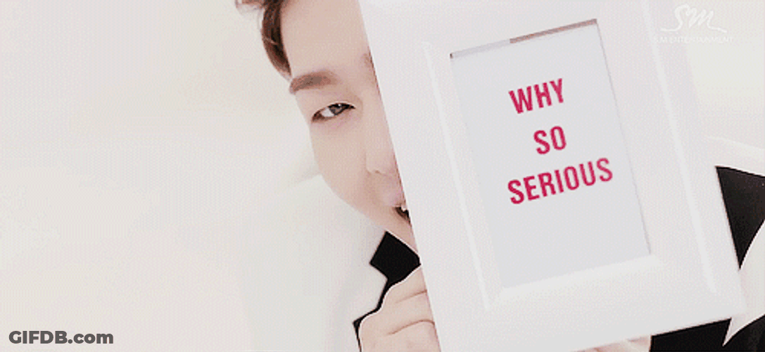 Why So Serious Korean Popstar Peeking GIF