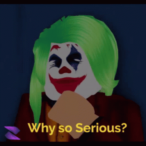 Why So Serious Scary Clown Computer Graphics GIF