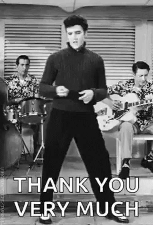 Why Thank You Elvis Presley GIF