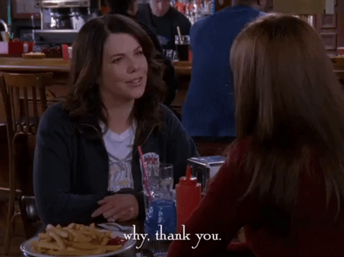 Why Thank You Gilmore Girls GIF