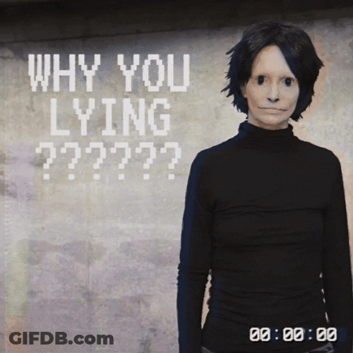Why You Always Lying Scary Ghost Face GIF