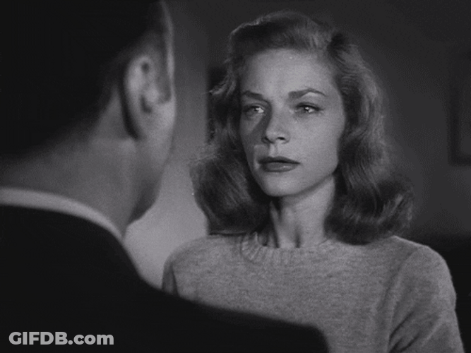 Why You Always Lying Vintage Lauren Bacall GIF