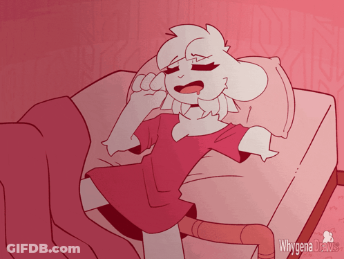 Whygena Draws Sheep Yawning GIF