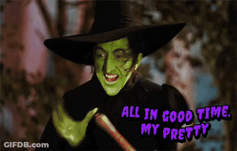 Wicked Witch All In Good Time GIF