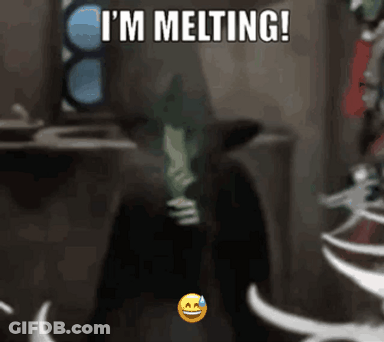 Wicked Witch I'm Melting White Smoke GIF