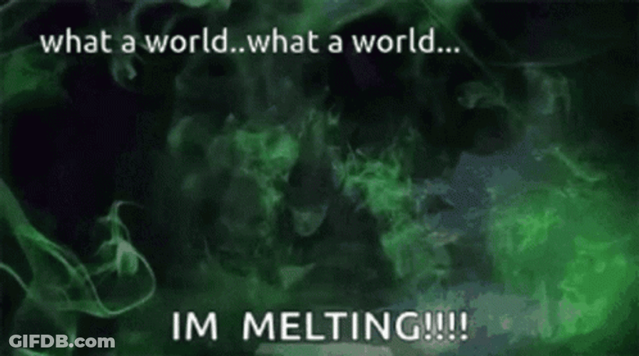 Wicked Witch Melting Green Thick Smoke GIF